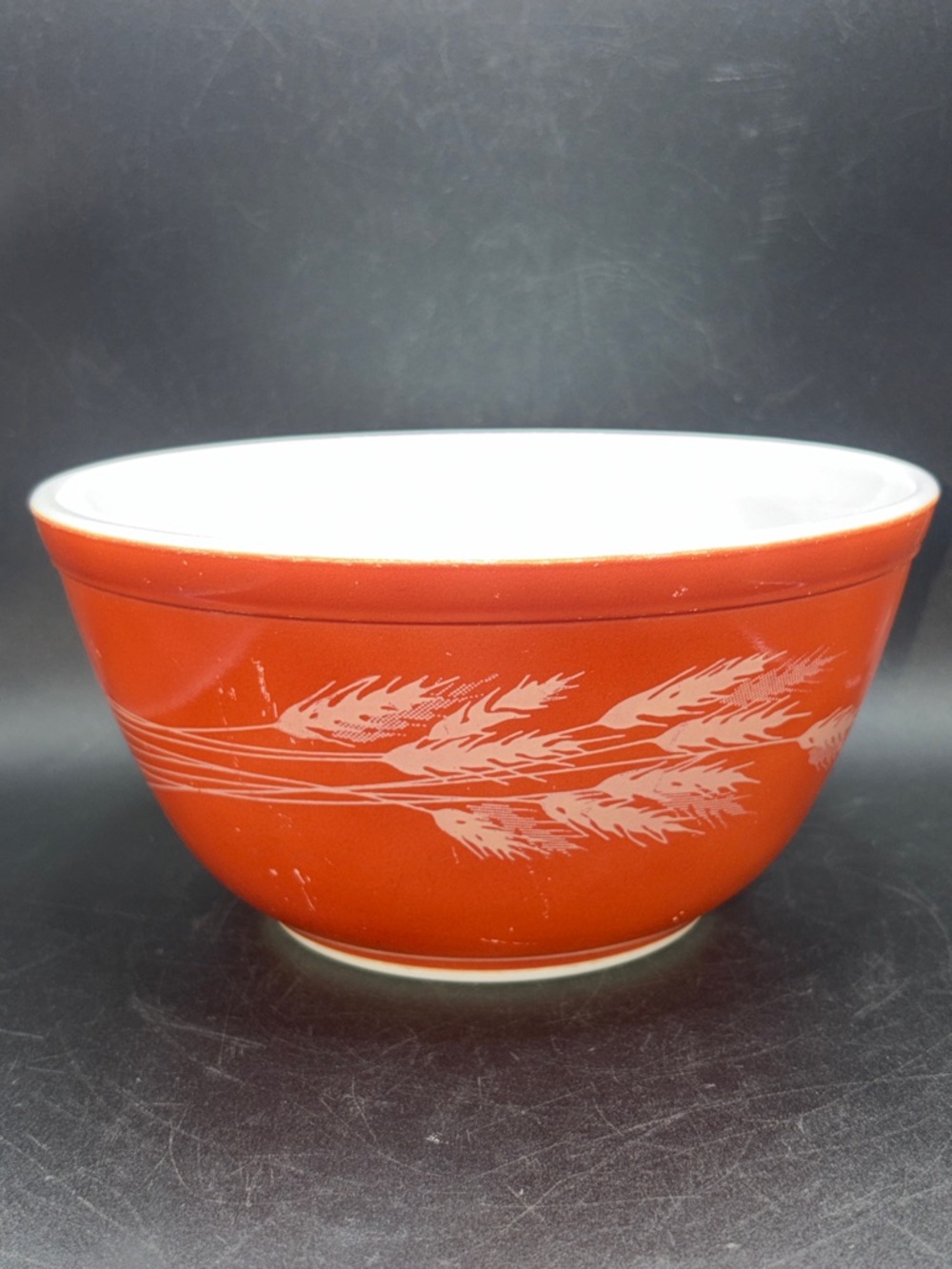 Vintage Pyrex Autumn Harvest Wheat 402 Mixing Bowl Nesting Bowl Kitchenware